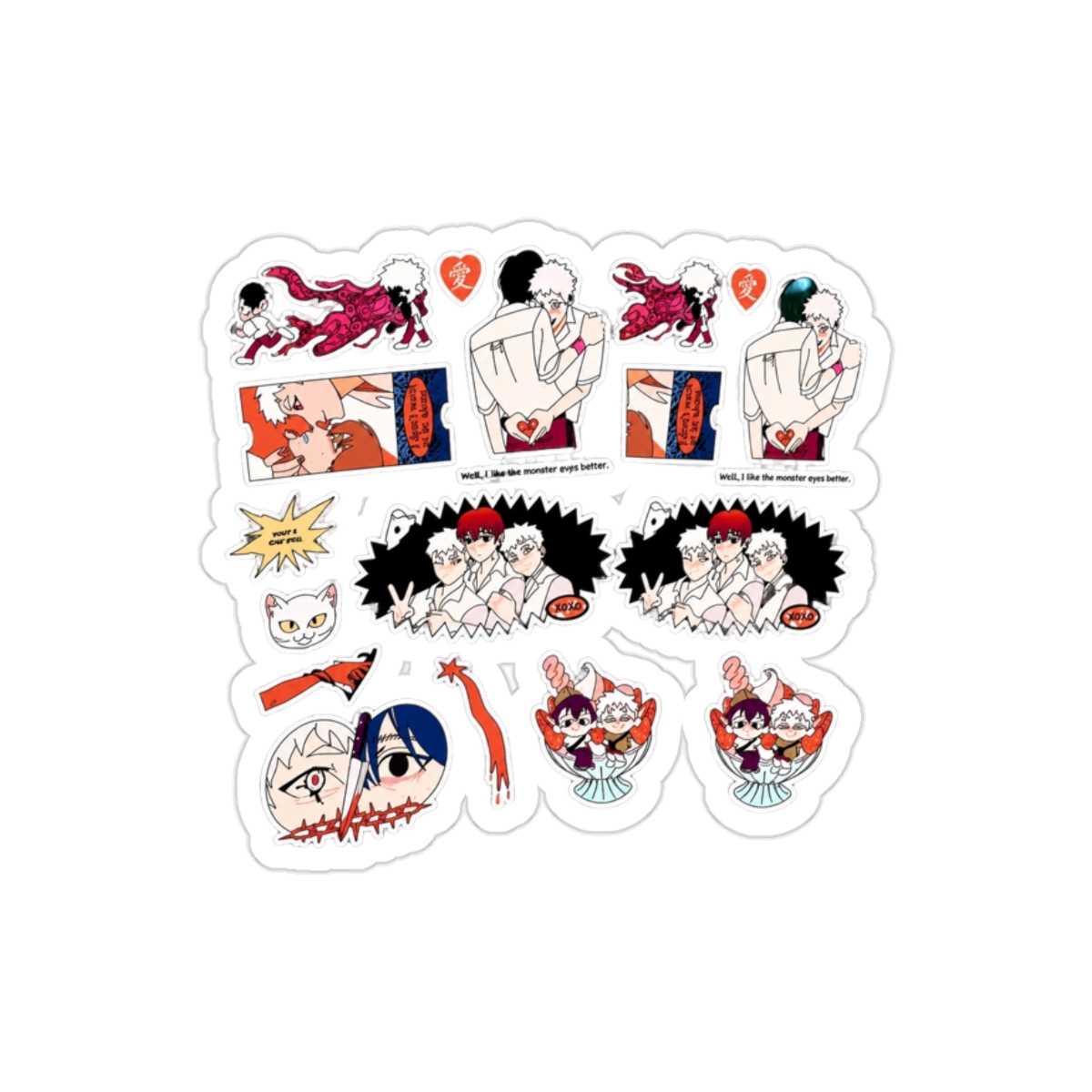 the summer hikaru died clear sticker sheets 8x5" - Official stickers merchandise