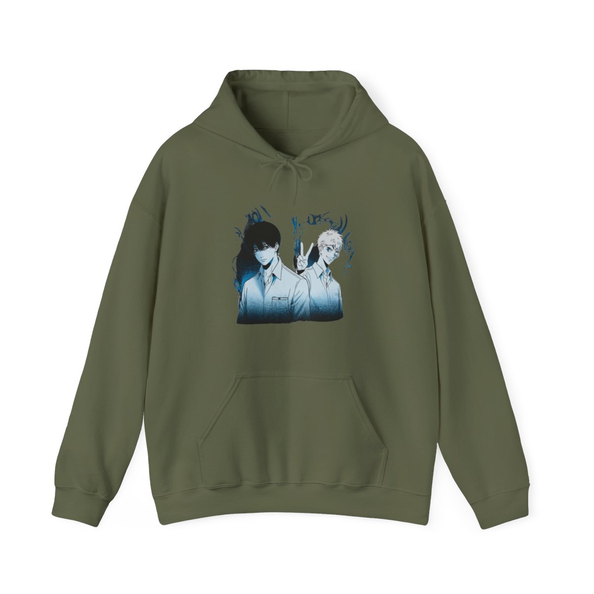 The Summer Hikaru Died Blue Tonal Hoodie - alternate angle 4, merchandise